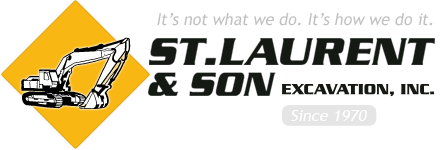 St. Laurent and Son - Construction and Excavation in Maine - Logo
